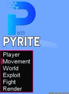 HUD меню в чите Pyrite