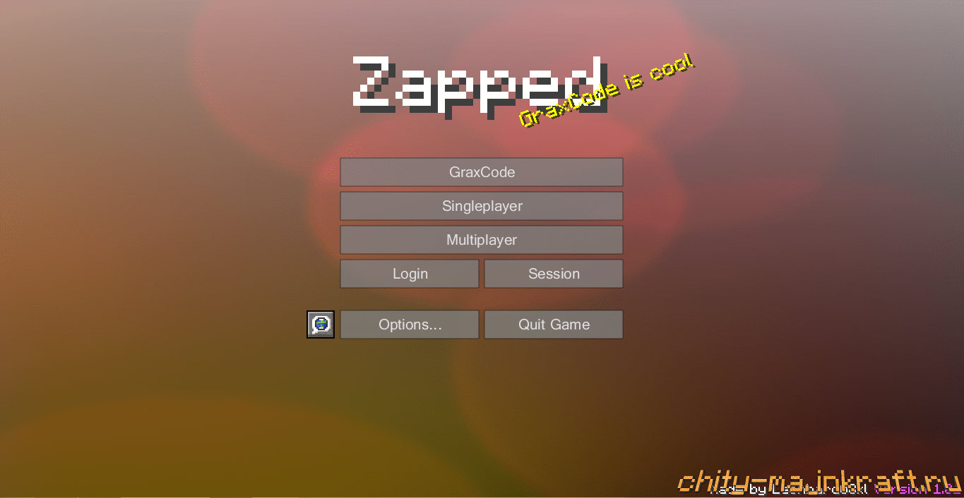 Главное меню чита Zapped